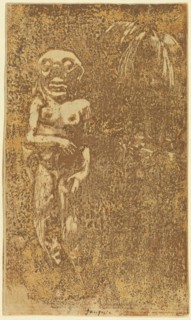 Oviri (The Savage) [recto], 1894/1895.
