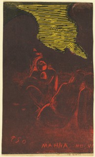 Mahna no Varua Ino (The Demon Speaks) [verso], 1894/1895.