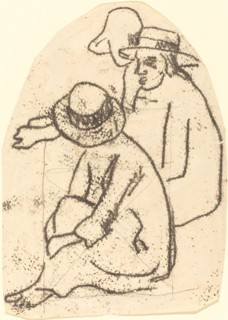 Three Tahitians (Study for "La soeur de charite"), 1899/1902.