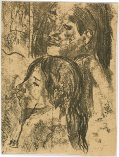Two Marquesans [recto], c. 1902.