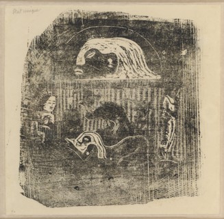 Te Atua (The Gods) Small Plate [verso], in or after 1895.