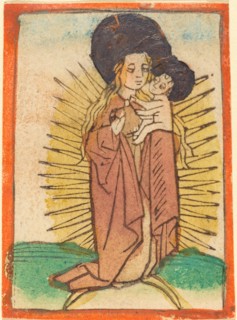 Madonna and Child in a Glory Standing on a Crescent Moon, c. 1470.