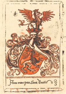 Bookplate of the Abbey of Ottobeuren, c. 1500.