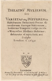 Theatrum mulierum: Title Page, 1643.
