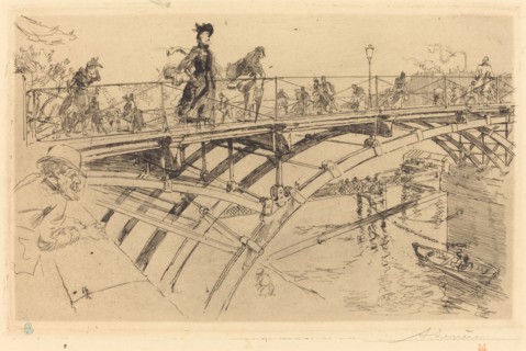 Bridge of Arts (Le pont des Arts), 1890.
