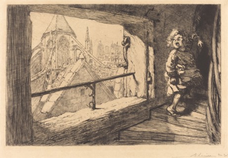 Les toits de Saint-Severin, 1889.
