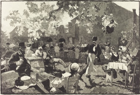 Le Cabaret du Coq de Bruyère au Bois de Meudon, 1888.
