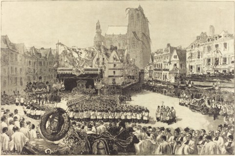 Les Funérailles de L'Amiral Courbet, 1885.