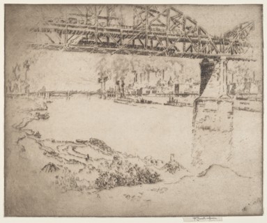 The City Bridge, St. Louis, 1919.