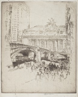 The Approach to the Grand Central, New York, 1919.