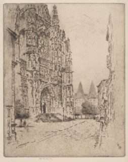 Towers of the Bishop's Palace, Beauvais, 1907.