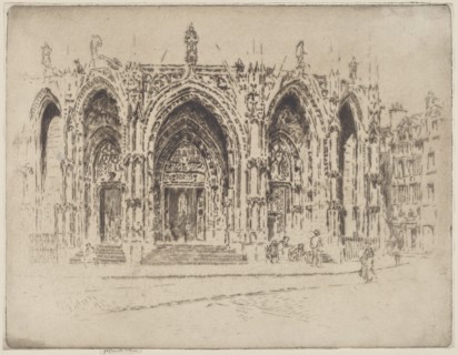 Porch of San Maclou, Rouen, 1907.