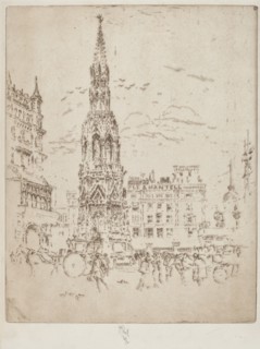 The Elinor Cross, in Front of Charing Cross Railway Station, 1906.