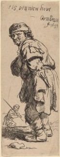 A Peasant Calling Out: "tis vinnich kout" (It's biting cold), 1634.
