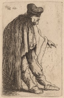 Beggar with His Left Hand Extended, 1631.