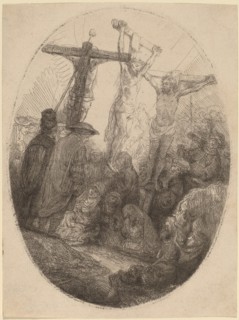 Christ Crucified between the Two Thieves: an Oval Plate, c. 1641.
