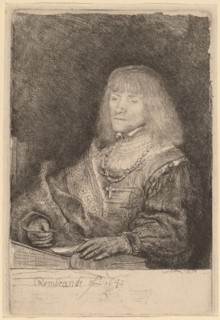 Man at a Desk Wearing a Cross and Chain, 1641.