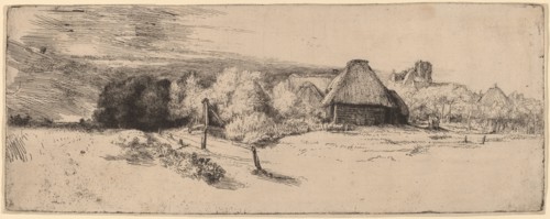 Landscape with Trees, Farm Buildings and a Tower, c. 1651.
