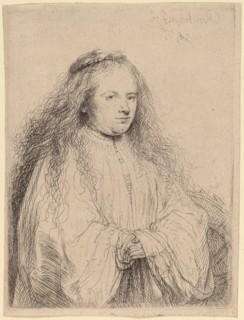 The Little Jewish Bride (Saskia as Saint Catherine), 1638.