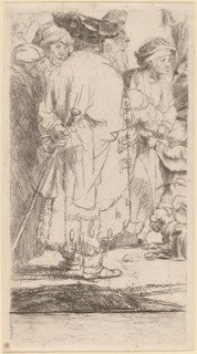 The Man with a Cane (Fragment from the Hundred Guilder Print), c. 1649.