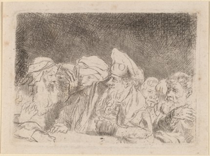 The Pharisees Debating (Fragment from the Hundred Guilder Print), c. 1649.