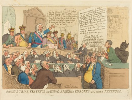 Boney's Trial, Sentence, and Dying Speech, published 1815.