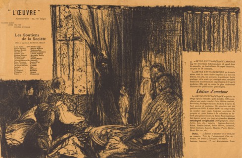 Les Soutiens de la société, 1896.