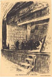 Une répétition à L'Oeuvre, Program for L'Oasis, 1903.