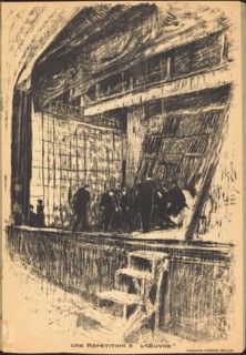Une répétition à L'Oeuvre, Program for L'Oasis, 1903.