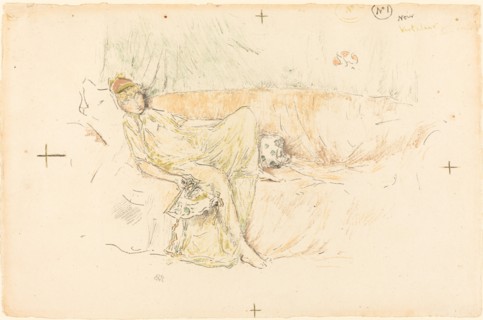 Draped Figure, Reclining, 1892.
