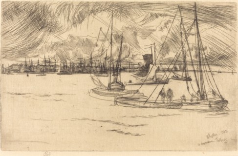 Amsterdam from the Tolhuis, 1863.