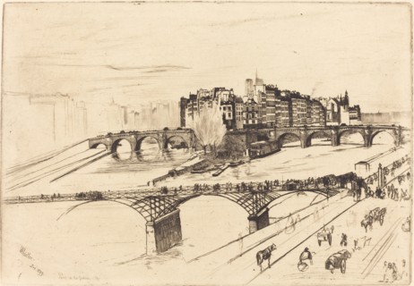Isle de la Cite, Paris, 1859.