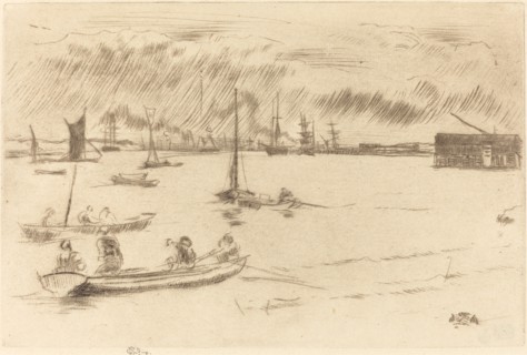 The Thames Towards Erith, c. 1877.
