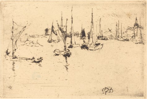 Boats, Dordrecht, 1884.