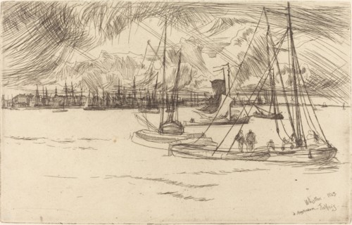 Amsterdam from the Tolhuis, 1863.