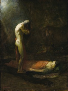 The Mourning Brave, ca. 1892.