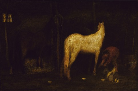 In the Stable, before 1911.