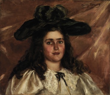 Laura Alice in Big Hat, ca. 1892-1895.