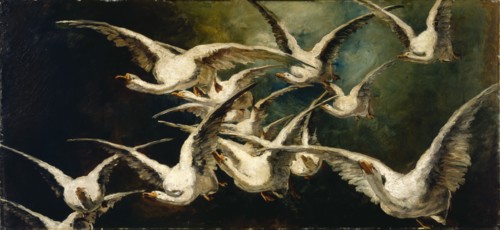 Flock of Geese, ca. 1883.