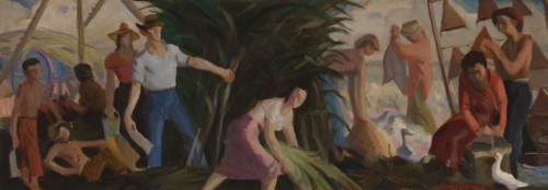 The Harvest (mural study, Abbeville, Louisiana Post Office), ca. 1938-1939.