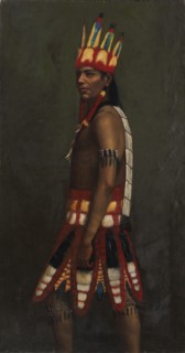 Jivaro Indian, ca. 1890-1892.