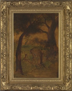 A Stag Drinking, ca. 1870s.