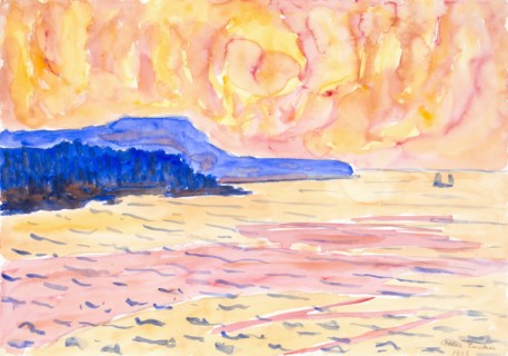 Watercolor no. 6, Blue Coast, 1936.