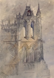 Southwest Tower, Amiens Cathedral, 1880.