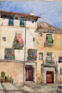 Old House at Segovia, Spain, 1920.