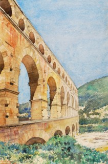 Pont du Gard, France, 1926.