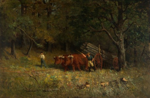 Untitled (boy and man with oxen), 1891.