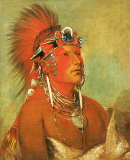 Jee-hé-o-hó-shah, Cannot Be Thrown Down, a Warrior, 1832.