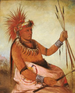 Wos-cóm-mun, Busy Man, a Brave, 1832.