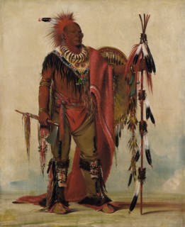 Kee-o-kúk, The Watchful Fox, Chief of the Tribe, 1835. Signed over lands in the states known today as Illinois, Missouri, and Wisconsin, for which his tribe received seventy-five cents per acre.